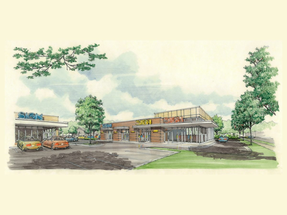 Lake Drive Center — elevation rendering, Chanhassen, MN