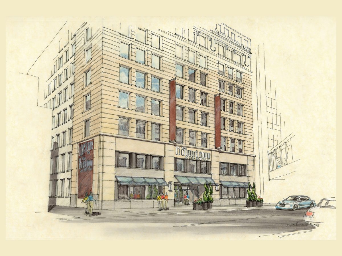 William McGee Building — exterior rendering, Minneapolis, MN